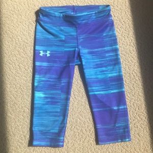 Under Armour leggings, Capri, Girls XS